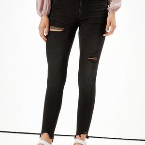American Eagle super high rise jegging crop